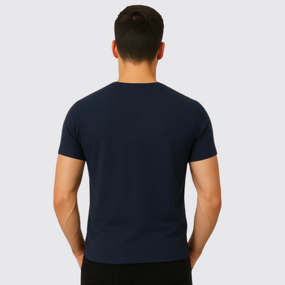 V-Ausschnitt Marineblau